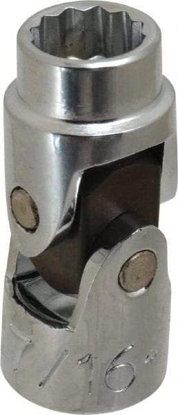 Proto - 7/16", 3/8" Drive, Standard Hand Socket - 12 Points, 1-3/4" OAL, Alloy Steel, Chrome Finish - Best Tool & Supply