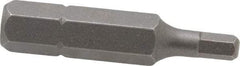 Irwin - 1/8" Hex Screwdriver Bit - 1/4" Drive, 1-1/4" OAL - Best Tool & Supply