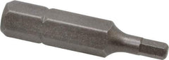 Irwin - 3mm Hex Screwdriver Bit - 1/4" Drive, 1-1/4" OAL - Best Tool & Supply