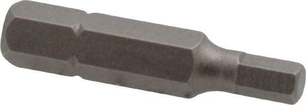 Irwin - 4mm Hex Screwdriver Bit - 1/4" Drive, 1-1/4" OAL - Best Tool & Supply