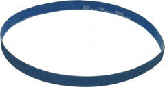 Norton - 1/2" Wide x 18" OAL, 120 Grit, Zirconia Alumina Abrasive Belt - Zirconia Alumina, Fine, Coated, X Weighted Cloth Backing, Series R823 - Best Tool & Supply