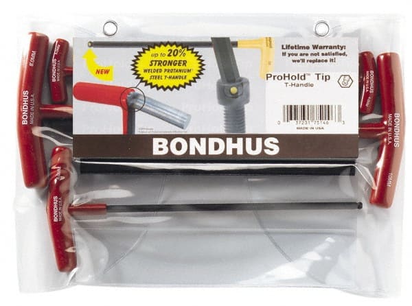 Bondhus - 5 Piece T-Handle Hex Key Set - Best Tool & Supply