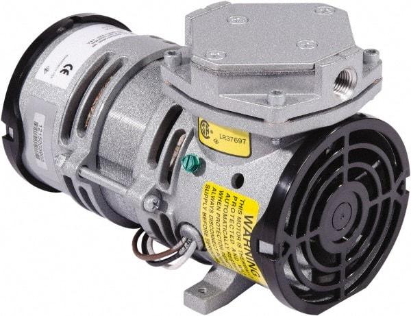 Gast - Diaphragm-Type Vacuum Pumps Horsepower: 1/16 Cubic Feet per Minute: 0.70 - Best Tool & Supply