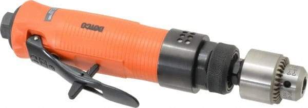 Dotco - 1/4" Keyed Chuck - Inline Handle, 3,500 RPM, 0.3 hp, 90 psi - Best Tool & Supply