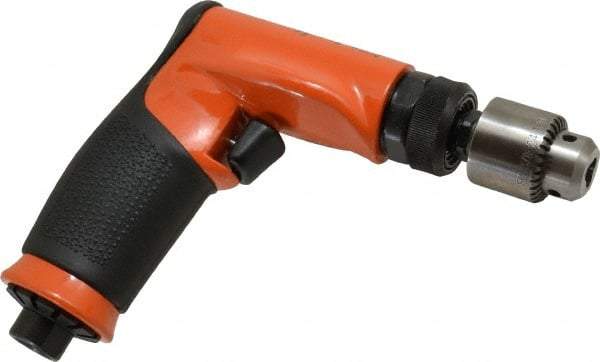 Dotco - 1/4" Keyed Chuck - Pistol Grip Handle, 3,800 RPM, 0.4 hp, 90 psi - Best Tool & Supply