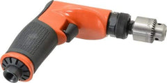 Dotco - 1/4" Keyed Chuck - Pistol Grip Handle, 3,200 RPM, 0.4 hp, 90 psi - Best Tool & Supply