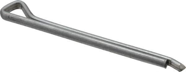 Made in USA - 3/16" Diam x 2-1/2" Long Hammerlock Cotter Pin - Grade 2, Zinc-Plated, Steel - Best Tool & Supply