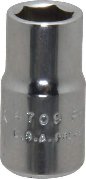 Proto - 5/8", 1/2" Drive, Standard Hand Socket - 6 Points, 7/8" OAL, Chrome Finish - Best Tool & Supply