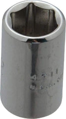 Proto - 11/32", 1/4" Drive, Standard Hand Socket - 6 Points, 7/8" OAL, Chrome Finish - Best Tool & Supply