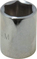 Proto - 1/4" Drive, Standard Hand Socket - 6 Points, 7/8" OAL, Chrome Finish - Best Tool & Supply