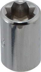 Proto - 5/16", 1/4" Drive, Standard Hand Socket - 8 Points, 7/8" OAL, Chrome Finish - Best Tool & Supply