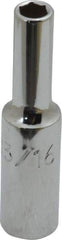 Proto - 3/16", 1/4" Drive, Deep Hand Socket - 6 Points, 2" OAL, Chrome Finish - Best Tool & Supply