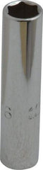 Proto - 5/16", 1/4" Drive, Deep Hand Socket - 6 Points, 2" OAL, Chrome Vanadium, Chrome Finish - Best Tool & Supply