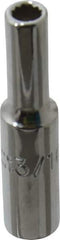 Proto - 1-1/2", 1/2" Drive, Deep Hand Socket - 12 Points, 2" OAL, Chrome Finish - Best Tool & Supply