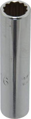 Proto - 5/16", 1/4" Drive, Deep Hand Socket - 12 Points, 2" OAL, Chrome Finish - Best Tool & Supply