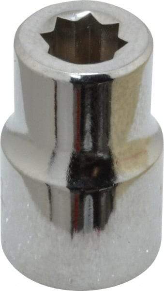 Proto - 1/4", 3/8" Drive, Standard Hand Socket - 8 Points, 1-5/64" OAL, Chrome Finish - Best Tool & Supply