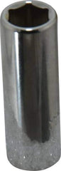 Proto - 3/8" Drive, Deep Hand Socket - 6 Points, 2-1/8" OAL, Chrome Finish - Best Tool & Supply