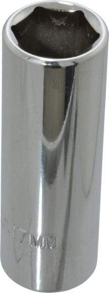 Proto - 3/8" Drive, Deep Hand Socket - 6 Points, 2-3/4" OAL, Chrome Finish - Best Tool & Supply