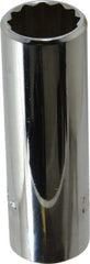 Proto - 5/8", 3/8" Drive, Deep Hand Socket - 12 Points, 2-3/4" OAL, Chrome Vanadium, Chrome Finish - Best Tool & Supply