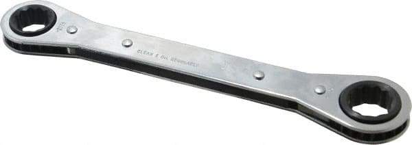 Proto - 5/8" x 11/16" 12 Point Ratcheting Box Wrench - Double End, 8-3/32" OAL, Steel - Best Tool & Supply