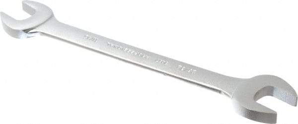 Proto - 11/16" x 25/32" Standard Open End Wrench - 8-7/8" OAL, Double End, Satin Finish, 15° Head Angle - Best Tool & Supply