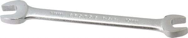 Proto - 10mm x 11mm Standard Open End Wrench - 5-3/4" OAL, Double End, Satin Finish, 15° Head Angle - Best Tool & Supply