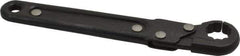 Proto - 1/2", Black Finish, Ratcheting Flare Nut Wrench - 12 Points, 5-7/16" OAL, Steel, Single End Head - Best Tool & Supply