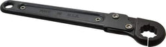 Proto - 5/8", Black Finish, Ratcheting Flare Nut Wrench - 12 Points, 7-1/4" OAL, Steel, Single End Head - Best Tool & Supply