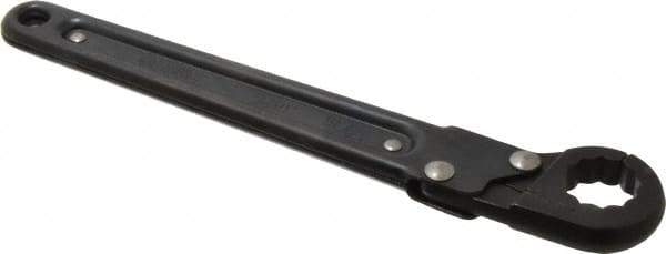 Proto - 13/16", Black Finish, Ratcheting Flare Nut Wrench - 12 Points, 9-3/8" OAL, Steel, Single End Head - Best Tool & Supply