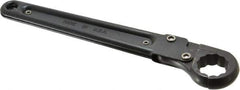 Proto - 15/16", Black Finish, Ratcheting Flare Nut Wrench - 12 Points, 9-3/8" OAL, Steel, Single End Head - Best Tool & Supply