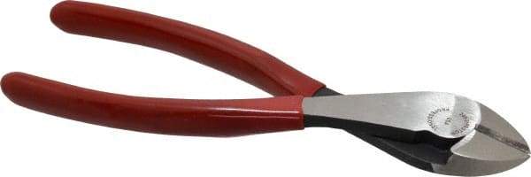 Proto - 7-5/16" OAL, Diagonal Cutter - 23/32" Jaw Length x 7/8" Jaw Width, Round Head, Plastisol Handle - Best Tool & Supply