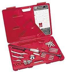 Proto - 19 Piece, 6 Ton Capacity, 7" Spread, General Pupose Puller Set - 8 Jaws, 6" Reach - Best Tool & Supply