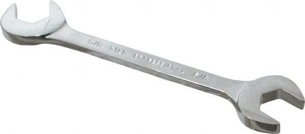 Proto - 5/8" Standard Open End Wrench - 6" OAL, Double End, Chrome Finish, 15° & 60° Head Angle - Best Tool & Supply