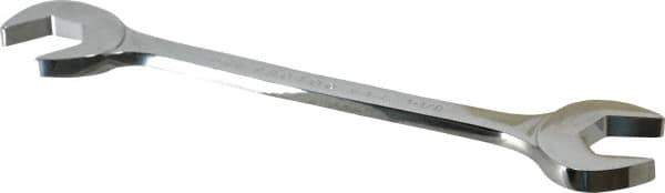 Proto - 1-1/8" Standard Open End Wrench - 11" OAL, Double End, Chrome Finish, 15° & 60° Head Angle - Best Tool & Supply