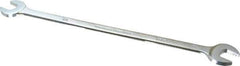 Proto - 1/2" x 9/16" Standard Extra Thin Open End Wrench - 10" OAL, Double End, Satin Finish, 15° Head Angle - Best Tool & Supply