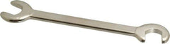 Proto - 11/32" Stubby Open End Wrench - 3-3/4" OAL, Double End, Satin Finish, 15° & 75° Head Angle - Best Tool & Supply