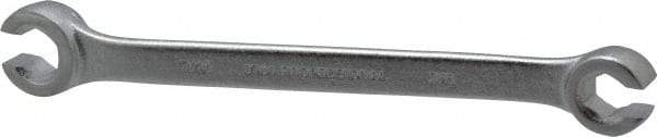 Proto - 3/8 x 7/16", Chrome Finish, Open End Flare Nut Wrench - 6 Points, 6-1/4" OAL, Steel, Double End Head - Best Tool & Supply