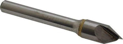 Atrax - 3/8" Head Diam, 1/4" Shank Diam, 1 Flute 60° Solid Carbide Countersink - Bright Finish, 2" OAL, Single End, Straight Shank, Right Hand Cut - Best Tool & Supply