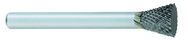 SN-2 -- 3/8 x 3/8 LOC x 1/4 Shank x 2 OAL Inverted Taper Carbide Medium Tough Cut Burr - Best Tool & Supply