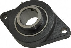 Browning - 2" ID, 8-1/2" OAL x 5-1/4" OAH 2-Bolt Flange - 6,601 Lb Static Cap, 9,752 Lb Dyn Cap, 7-1/4" Btw Mnt Hole Ctrs, Cast Iron - Best Tool & Supply