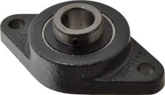 Browning - 3/4" ID, 4-13/32" OAL x 2-1/2" OAH 2-Bolt Flange - 1,444 Lb Static Cap, 2,611 Lb Dyn Cap, 3-17/32" Btw Mnt Hole Ctrs, Cast Iron - Best Tool & Supply