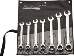 Blackhawk by Proto - 7 Pc, 13/16 - 1-1/4", Reversible Ratcheting Combination Wrench Set - Best Tool & Supply