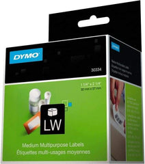 Dymo - 2-1/4" Long, White Label Printer Cartridge - For DYMO LabelWriter Printers - Best Tool & Supply