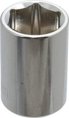 Paramount - 3/8" Drive, Standard Hand Socket - 6 Points, 1-3/16" OAL, Steel, Chrome Finish - Best Tool & Supply