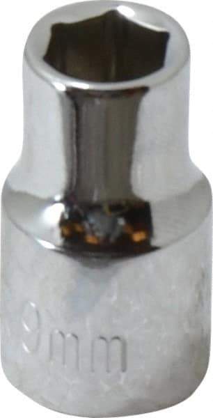 Paramount - 3/8" Drive, Standard Hand Socket - 6 Points, 1-3/16" OAL, Steel, Chrome Finish - Best Tool & Supply