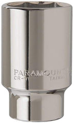 Paramount - 1-5/8", 3/4" Drive, Deep Hand Socket - 6 Points, 3-1/2" OAL, Steel, Chrome Finish - Best Tool & Supply