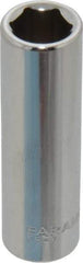 Paramount - 3/8", 1/4" Drive, Deep Hand Socket - 6 Points, 1-15/16" OAL, Steel, Chrome Finish - Best Tool & Supply