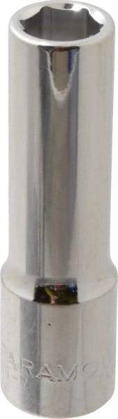 Paramount - 1/2", 1/2" Drive, Deep Hand Socket - 6 Points, 3-3/32" OAL, Steel, Chrome Finish - Best Tool & Supply