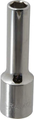 Paramount - 3/8", 1/2" Drive, Deep Hand Socket - 6 Points, 3-1/4" OAL, Steel, Chrome Finish - Best Tool & Supply