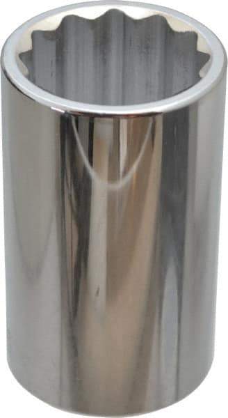 Paramount - 1-5/16", 1/2" Drive, Deep Hand Socket - 12 Points, 3-1/2" OAL, Steel, Chrome Finish - Best Tool & Supply